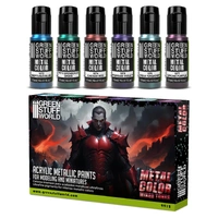 Green Stuff World Metallic Paints Set - Colours