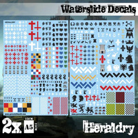 Green Stuff World Waterslide Decal Sheet - Heraldry