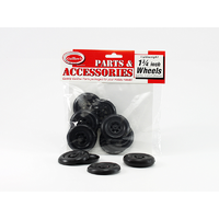 Guillows 1.75inch Half Plastic Wheels 4pair GUI-115