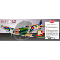 Guillows Spitfire WWII Balsa Laser Cut Model Kit