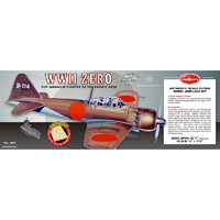 Guillow's Zero - Laser Cut Balsa Plane Model Kit