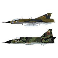 Hasegawa 1/72 J35F Draken & SH37 Viggen "F13 Wing" (Two Kits In The Box) Plastic Model Kit