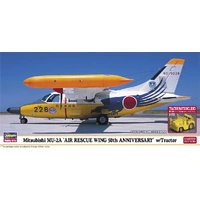 Hasegawa 1/72 Mitsubishi MU-2A "Air Rescue Wing 50th Anniversary" w/Tractor Plastic Model Kit