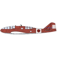 Hasegawa 1/72 Mitsubishi KI46-III Koh Type 100 Commandant Reconnaissance Plane (Dinah) Interceptor "17Th Company Independence Flight" Plastic Model Ki
