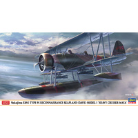 Hasegawa 1/48 Nakajima E8N1 Type 95 Reconnaissance Seaplane (Dave) Model 1 "Heavy Cruiser Maya" 07479 Plastic Model Kit