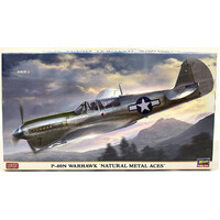 Hasegawa 1/48  P-40N Warhawk "Natural Metal ACES" Plastic Model Kit
