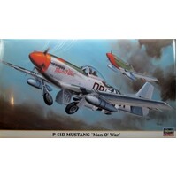 Hasegawa 1/48 P-51D Mustang 'Man O' War' Plastic Model Kit