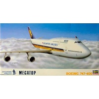 Hasegawa 1/200 Singapore Airlines Boeing 747-400 Megatop Plastic Model Kit