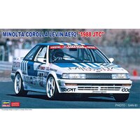 Hasegawa 1/24 Minolta Corolla Levin AE92 1988 JTC Plastic Model Kit