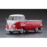 Hasegawa 1/24 Volkswagen Type 2 Pick-Up Truck "Red/White Paint" Plastic Model Kit