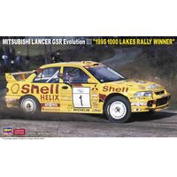Hasegawa 1/24 Mitsubishi Lancer GSR Evolution III "1995 1000 Lakes Rally Winner" Plastic Model Kit