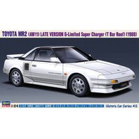 Hasegawa 1/24 Toyota MR2 1988 (AW11) Late Version G-Limited Super Charge (T Bar Roof) Plastic Model Kit 21145