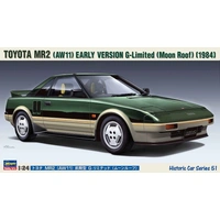 Hasegawa 1/24 Toyota MR2 (AW11) Early Version G-Limited (Moon Roof) (1984) Plastic Model Kit