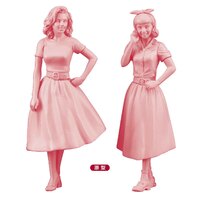Hasegawa 1/24 50s American Girls Figure Plastic Model Kit