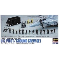 Hasegawa 1/72 U.S. Pilot / Ground Crew Set Plastic Model Kit