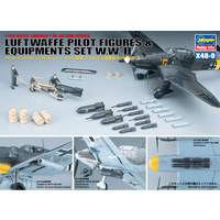 Hasegawa 1/48 WWII Pilot Figures & Equipment (X48-9) 36009 Plastic Model Kit