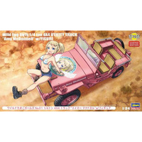 Hasegawa 1/24 Wild Egg Girls 1/4 Ton 4×4 Utility Truck Amy Mcdonnell w/Figure Plastic Model Kit