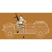 Hasegawa 1/24 Pkw.K1 Kübelwagen Type 82 (Balloon Tire) W/Blond Girl’S Figure