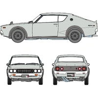 Hasegawa 1/24 NISSAN SKYLINE 2000GT-R (KPGC110) "DETAIL UP VERSION" Plastic Model Kit