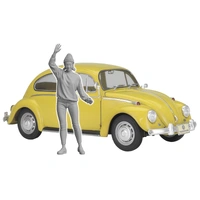 Hasegawa 1/24 Volkswagen Beetle Type 1 (1967) w/Girls Figure Plastic Model Kit