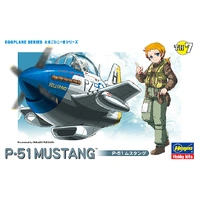 Hasegawa Egg Plane P-51 Mustang Plastic Model Kit