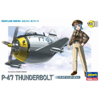 Hasegawa Eggplane P-47 Thunderbolt Plastic Model Kit