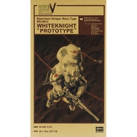 Hasegawa 1/20 Robot Battle V(Five) Maschinen Krieger Moon Type MK44H-0 Whiteknight "Prototype" Plastic Model Kit