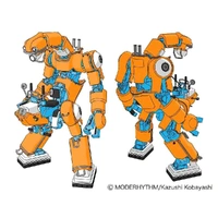 Hasegawa 1/35 Mechatro Chubu 01 No.02 "Orange & Sky Blue" (Two kits in the box) Plastic Model Kit