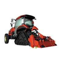 Hasegawa 1/35 Yanmar Tractor YT5113A Delta Crawler/Rotary Plastic Model Kit