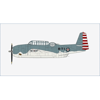 Hobby Master 1/72 Grumman TBF-1 Avenger 8-T-1, VT-8, NAS Norfolk, May 1942 Diecast Aircraft