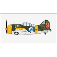 Hobby Master 1/48 Brewster Model 239 "Buffalo" BW393 3/LeLv 24 Diecast Model Aircraft