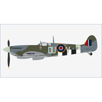 Hobby Master 1/48 Spitfire Mk.IXe ML407, flown by F/O Johnnie Houlton, 485 (NZ) Squadron, France, Sept 1944