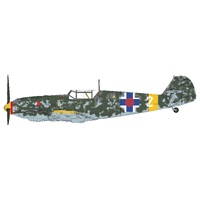 Hobby Master 1/48 BF 109E-3 "Jan Reznak" white2, 13.(slow.)/JG 52, Krasnodar, Jan 1943 Diecast Model Aircraft