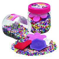 Hama Beads And Pegboards In Tub