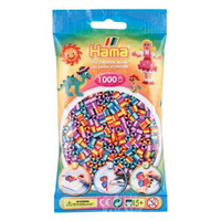 Hama Beads - Bead Bags w/1000 Beads - Coloured Striped