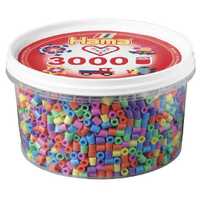 Hama Beads - BeadTubs(3000Beads) - Pastel Mix 