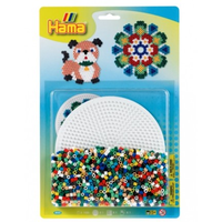 Hama Beads - Large Blister Packs (1100 beads) - 1 Large Round Pegboard