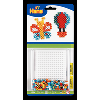 Hama Beads - Small Blister Packs (350 Striped Beads) - Small Square Pegboard