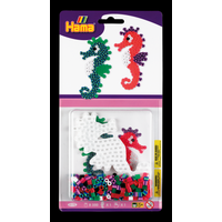 Hama Beads - Small Blister Packs (350 Striped Beads) - Sea Horse Pegboard