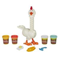 Play Doh Animal Crew Cluck-a-Dee Feather Fun Chicken Playset