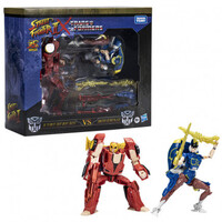 Transformers Collaborative: Street Fighter 2 Mash-Up - Hot Rodimus (Ken) vs Archee(Chun Li)