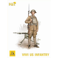 HaT 8112 1/72 WWI US Infantry 106 pcs Plastic Model Kit