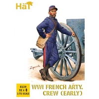 HAT 1/72 WWI Early French Artillery Crew Plastic Model Kit 8159
