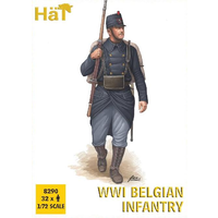 HAT 1/72 WWI Belgian Infantry Plastic Model Kit 8290