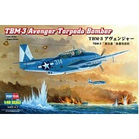 HobbyBoss 1/48 TBM-3 Avenger Torpedo Bomber Plastic Model Kit [80325]