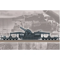 HobbyBoss 1/72 German KARL-Geraet 040/041 on Railway Transport Carrier Plastic Model Kit [82961]