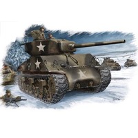 HobbyBoss 1/48 M4A3 (76W) TANK Plastic Model Kit [84805]