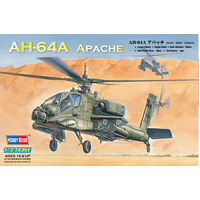 HobbyBoss 1/72 AH-64A Apache Attack Helicopter Plastic Model Kit [87218]