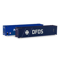 Herpa 1/87 Container-Set 2x 45 ft. High Cube "P&O Ferrymaster / Dfds"