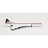 Herpa 1/500 British Airways Aérospatiale-BAC Concorde, nose down - Landor colors – G-BOAG Diecast Aircraft